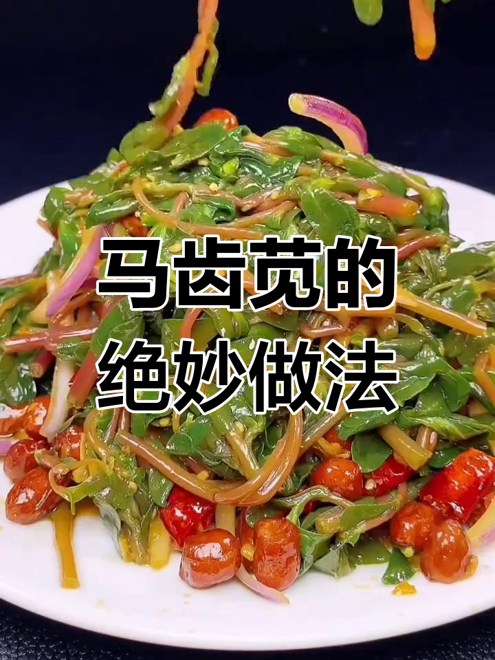 夏季必吃马齿苋,凉拌炒鸡蛋包饺子超美味