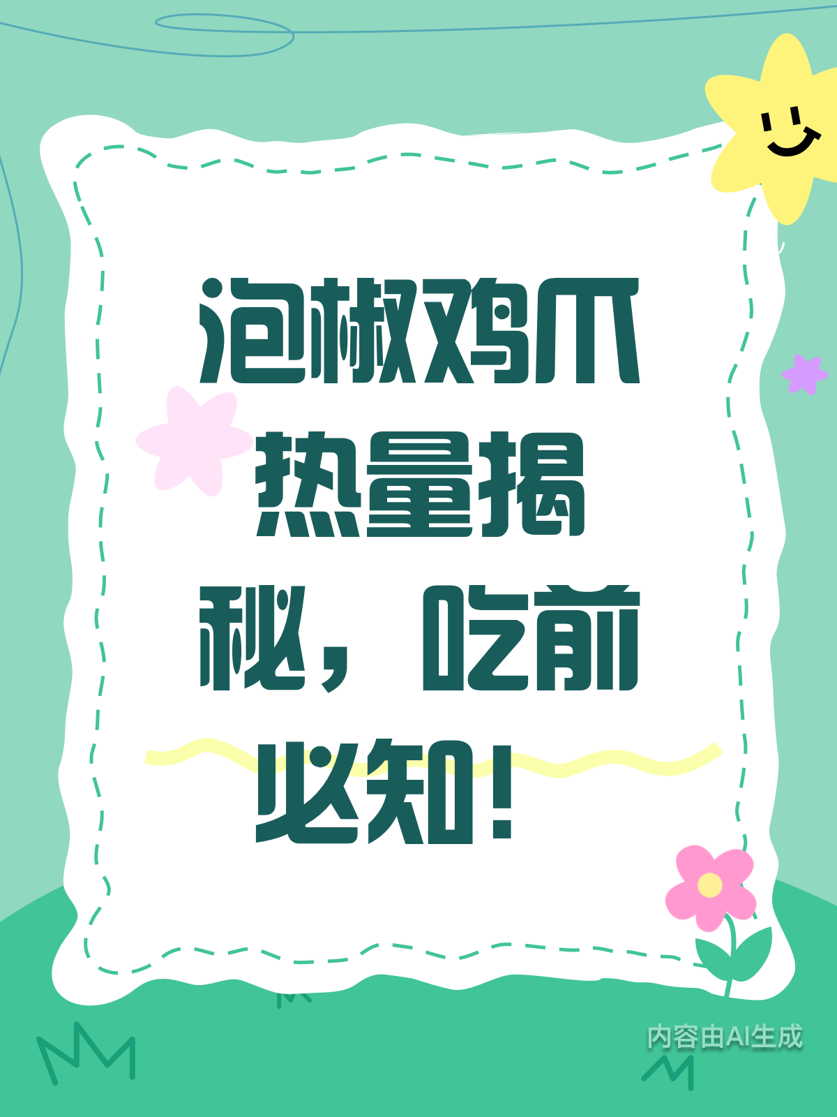 泡椒鸡爪热量大揭秘!吃前必知