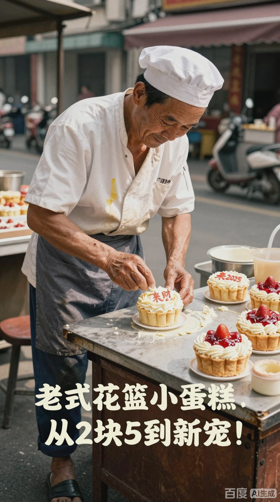 老式花篮小蛋糕,怀旧与新潮的碰撞