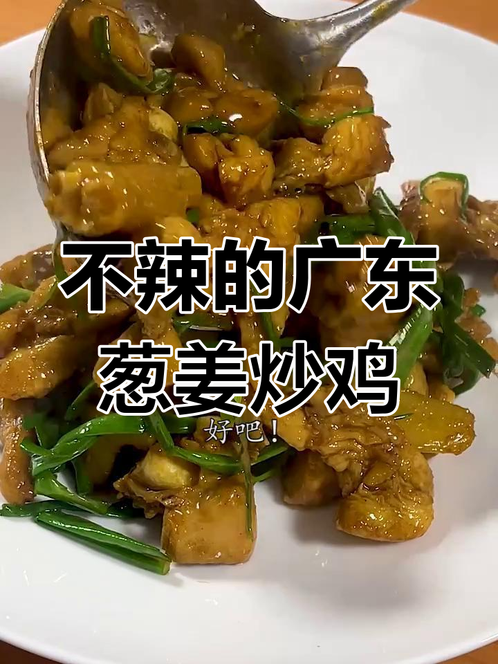 广东葱姜炒鸡,酱香浓郁不辣口