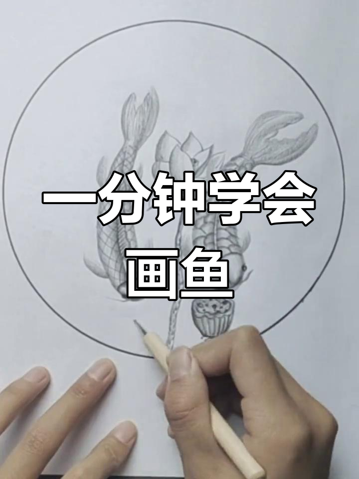 轻松画出荷塘里的鱼儿