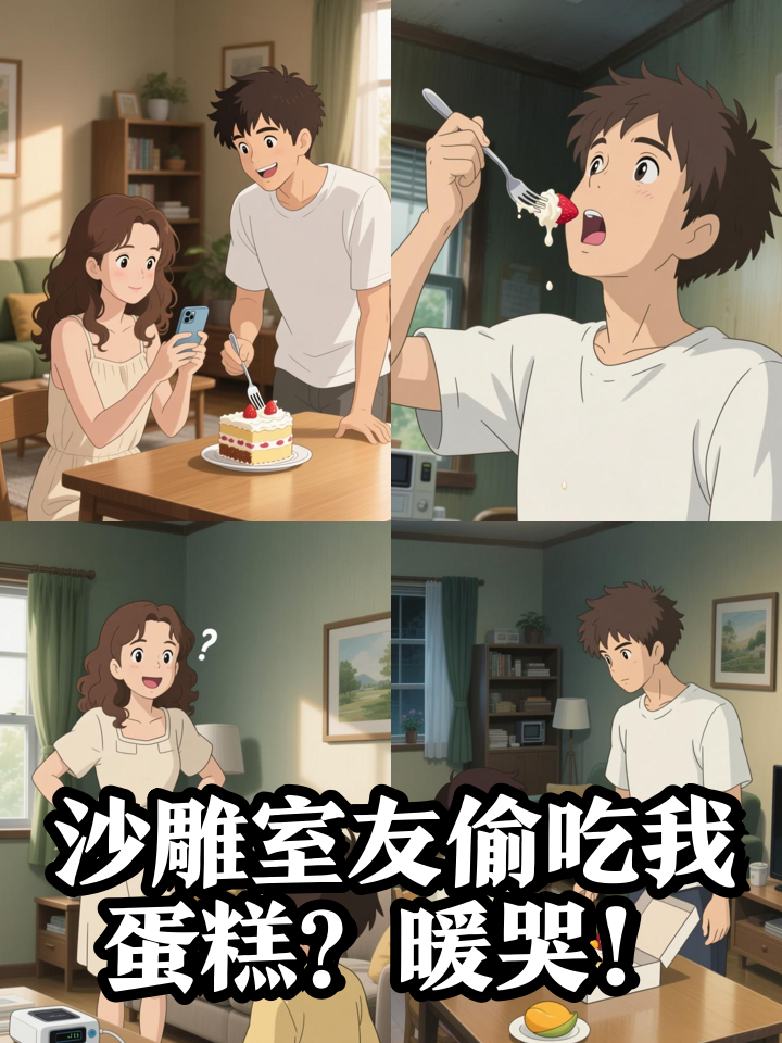 生日当天蛋糕被偷吃,沙雕室友的隐藏关心让我破防