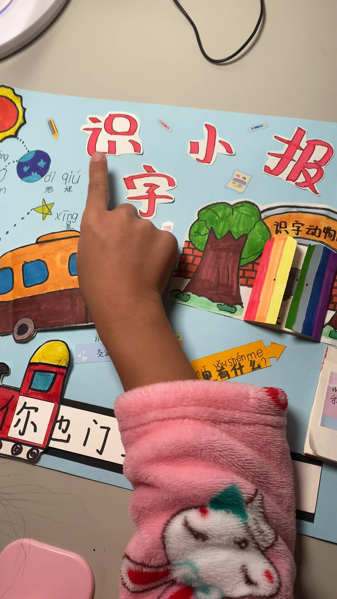 国庆假期的手工作业之识字小报and手抄报