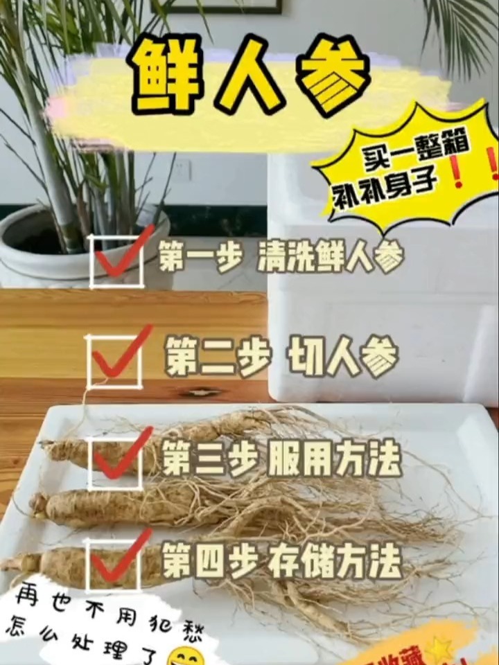 收到鲜人参应该如何处理呢,请看完就知道