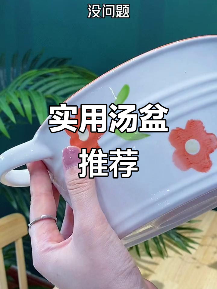 这个汤盆既美观又实用,双耳设计让加热消毒更方便