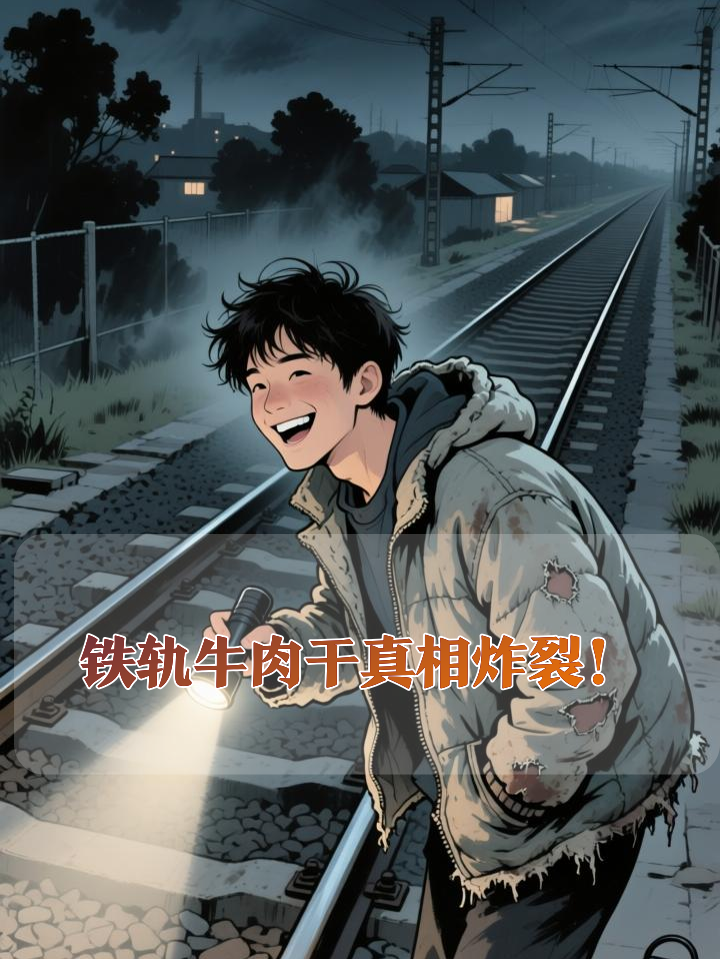 小伙捡铁轨“牛肉干”尝鲜,下一秒崩溃真相太恶心!