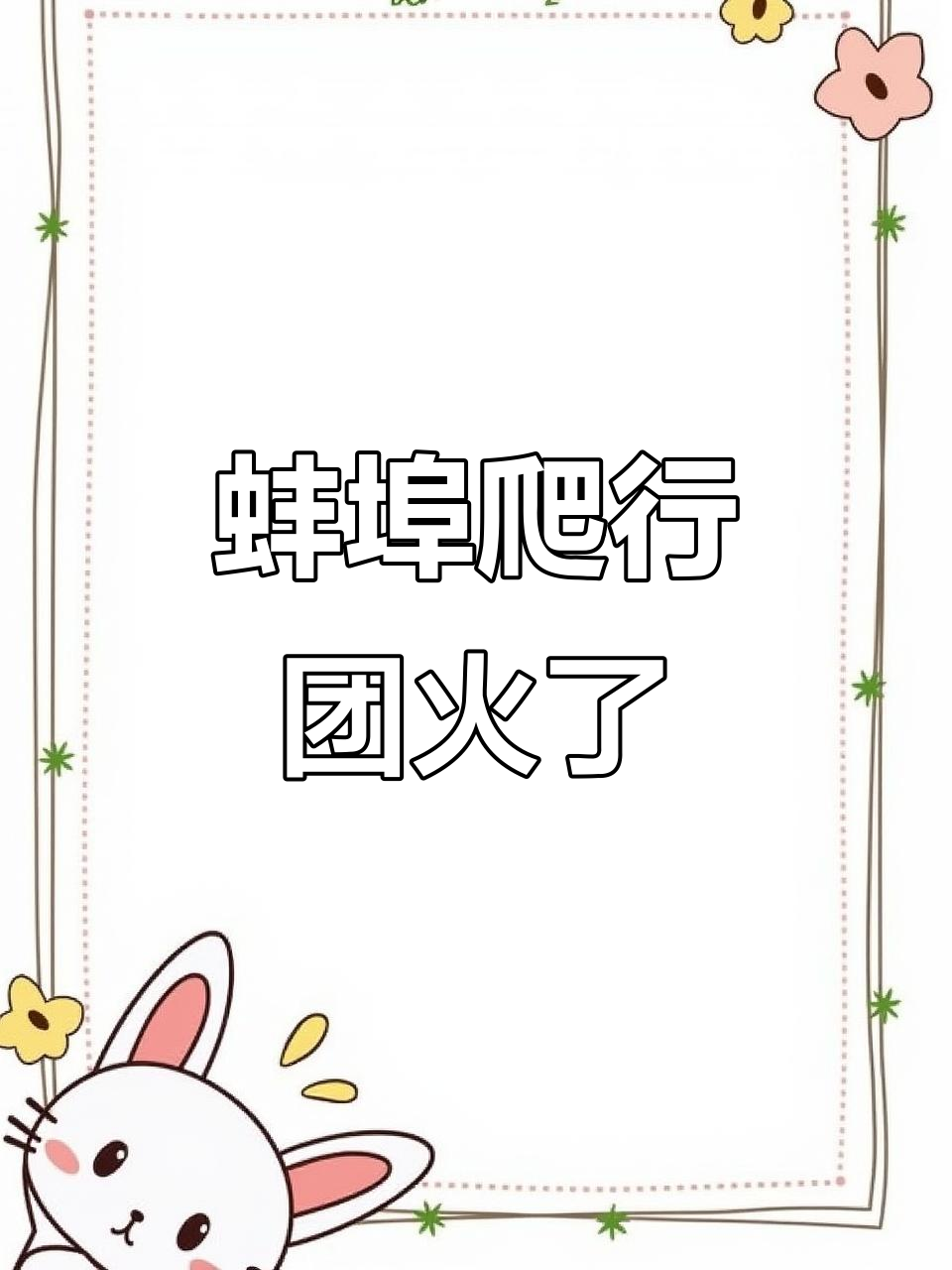 蚌埠爬行团意外走红,萌态十足