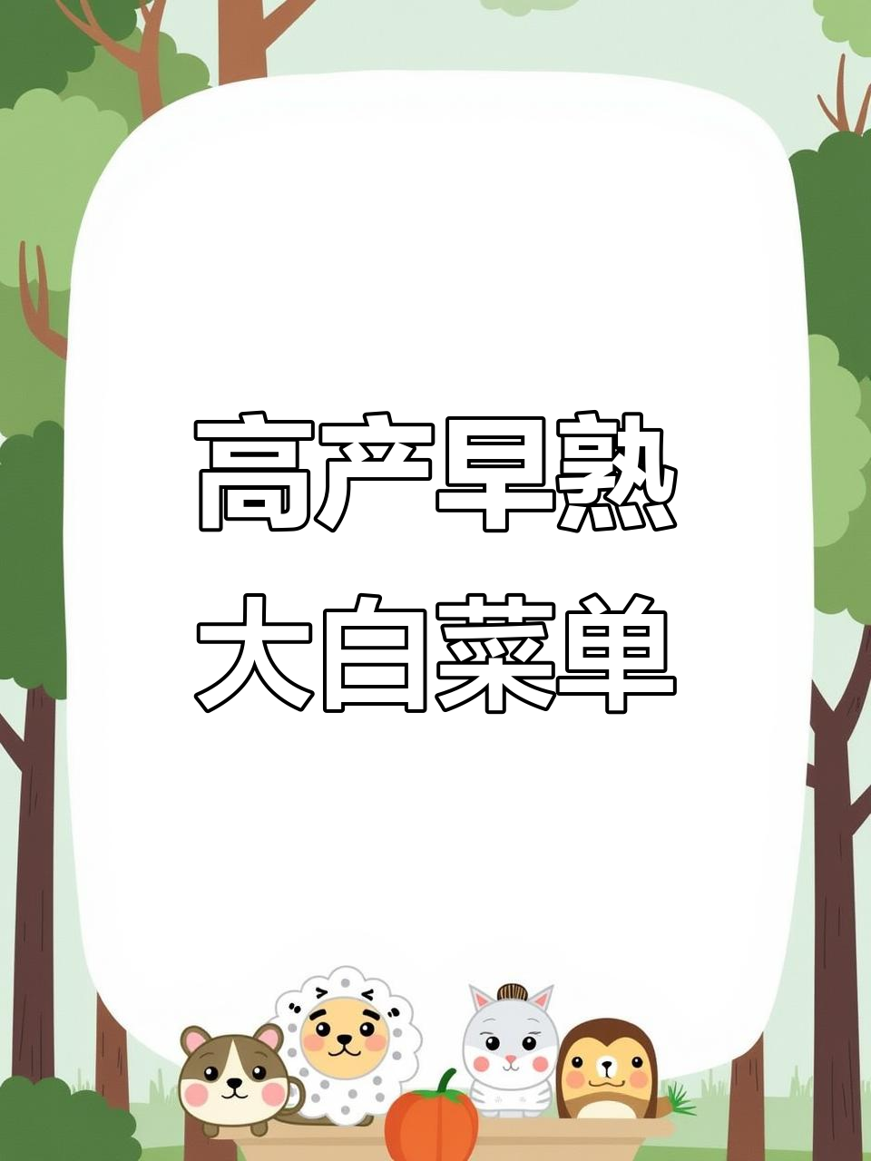 早熟大白菜,50天收获,耐热高产,适合娃娃菜种植