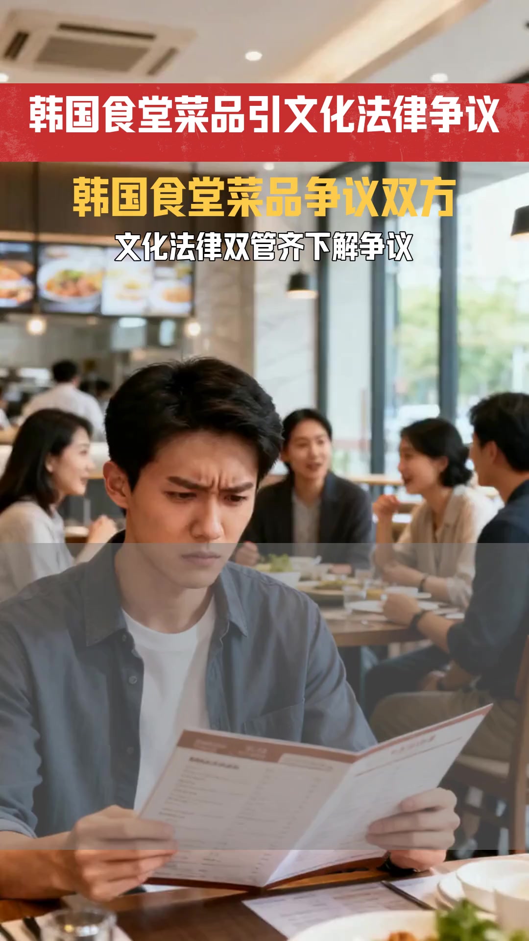 请停止攻击我们韩国食堂 食堂菜品争议是否涉及文化误解与法律边界