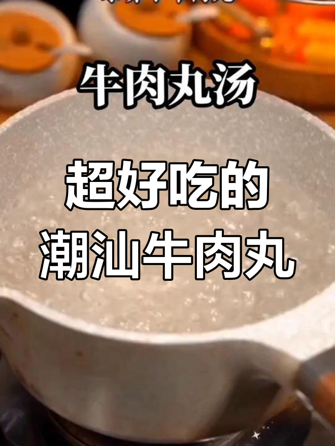潮汕牛肉丸汤,吃上一口停不下来!