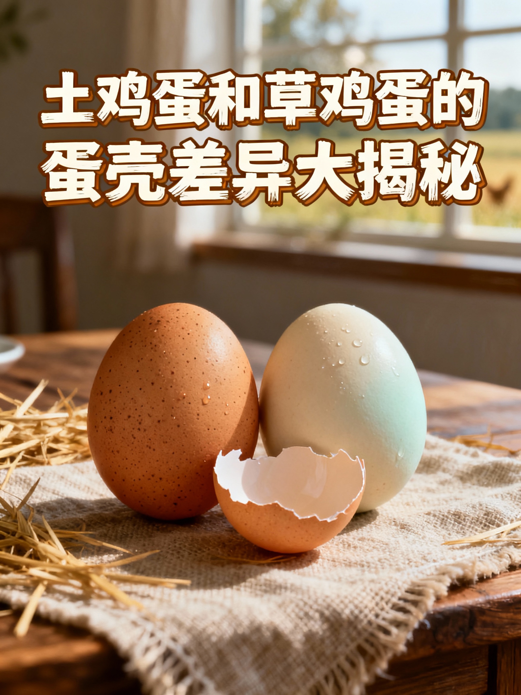 土鸡蛋和草鸡蛋的蛋壳差异大揭秘