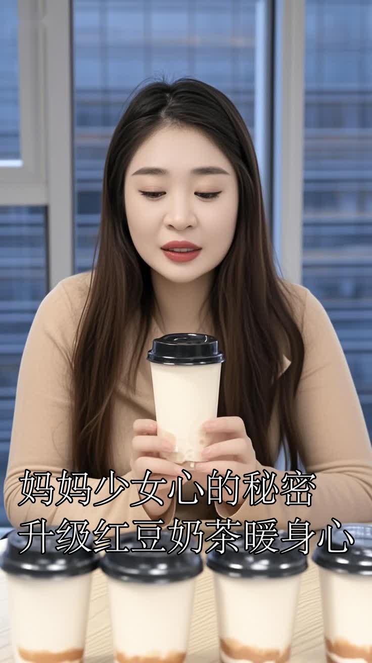 妈妈少女心的秘密升级红豆奶茶暖身心