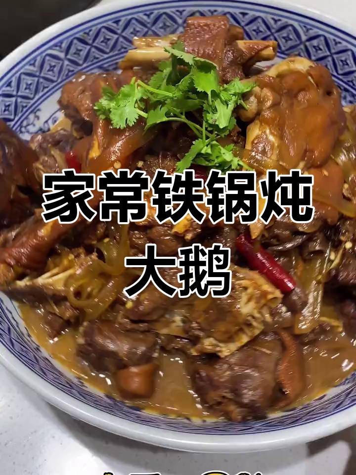 铁锅炖大鹅,家常美味,绝对让你回味无穷!
