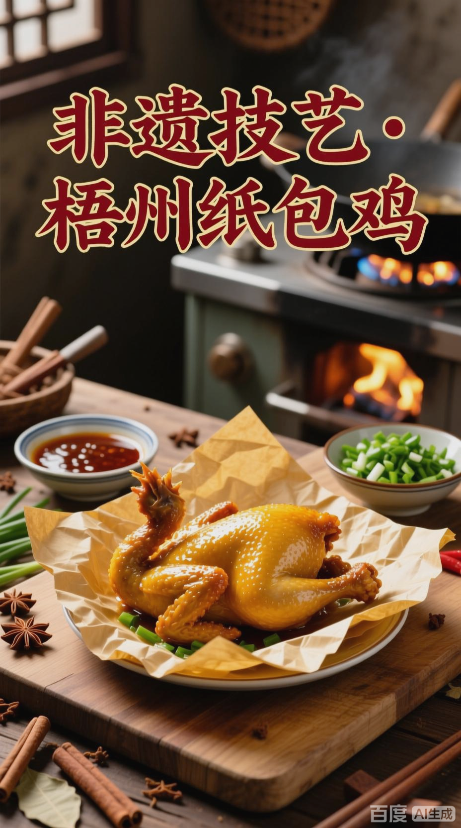 广西梧州纸包鸡,传统美食新体验