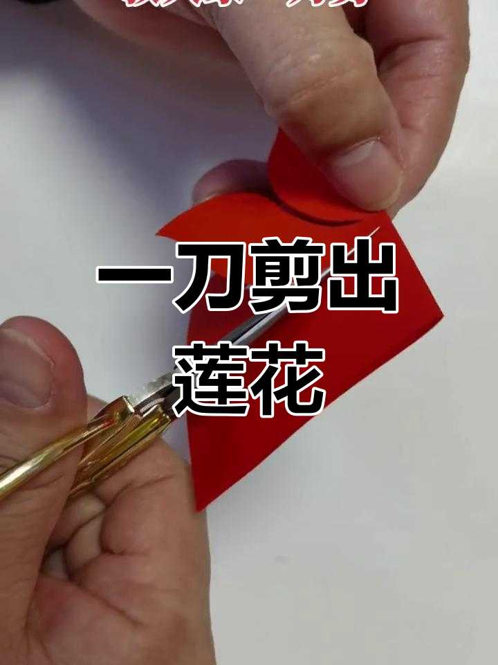 剪纸莲花教程,轻松学会