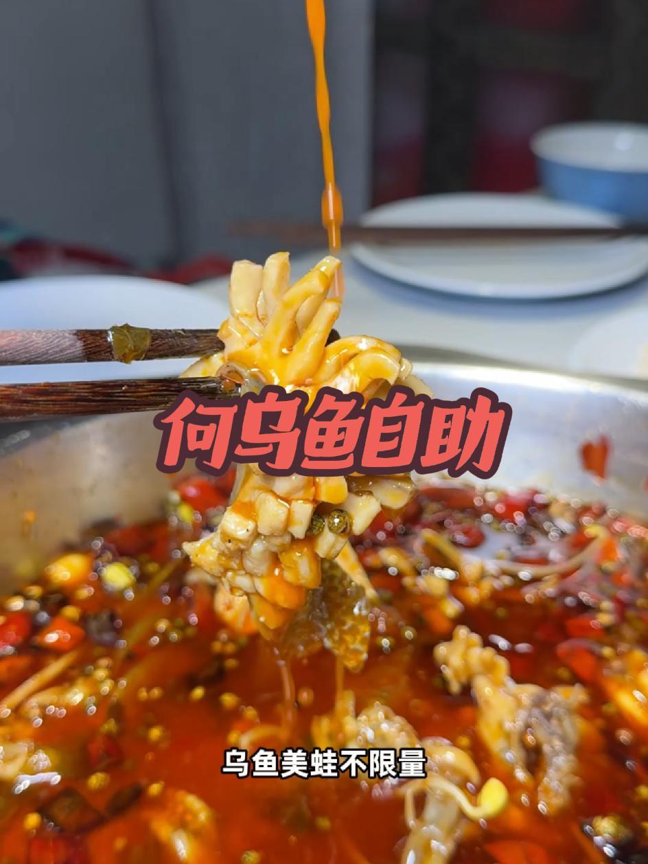 大雁塔大悦城何乌鱼乌鱼美蛙自助火锅!万物皆可涮火锅 美蛙鱼火锅 没有什么是一顿火锅解决不了