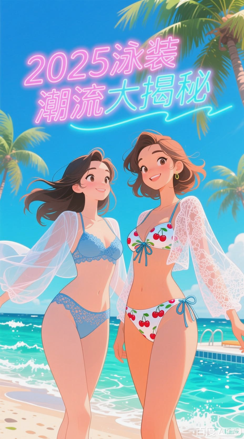 泳装美女的时尚魅力