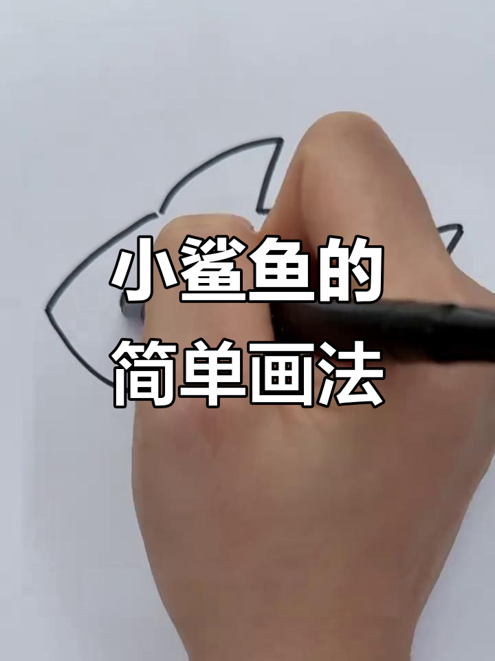 轻松画出微笑鲨鱼，尖牙也能很可爱
