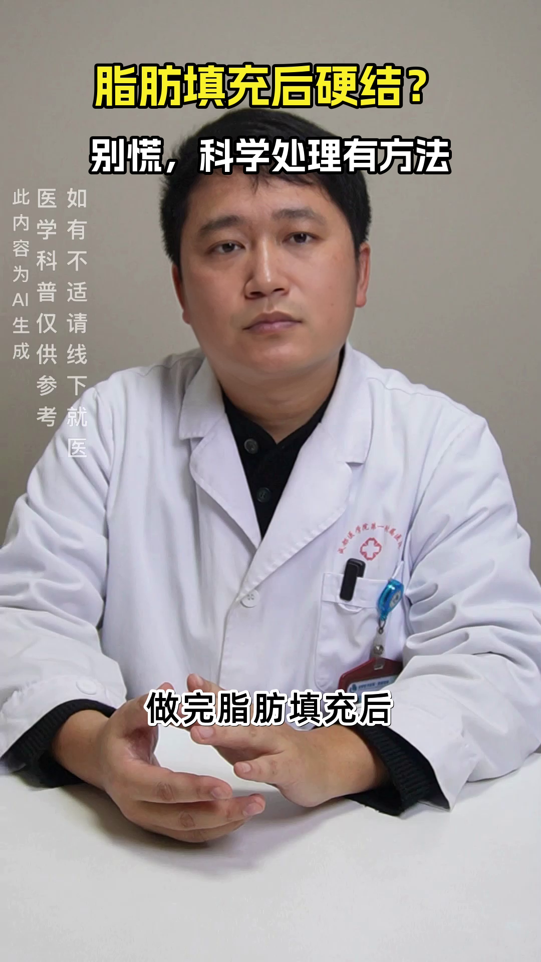 脂肪填充后硬结怎么办?