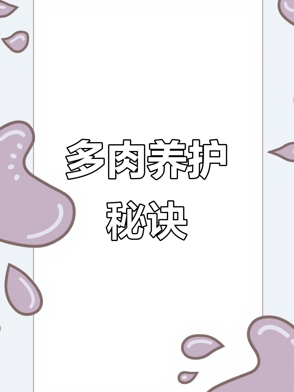 多肉锦类养护秘籍,轻松掌握三大要点!