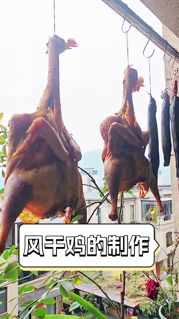 风干鸡的制作