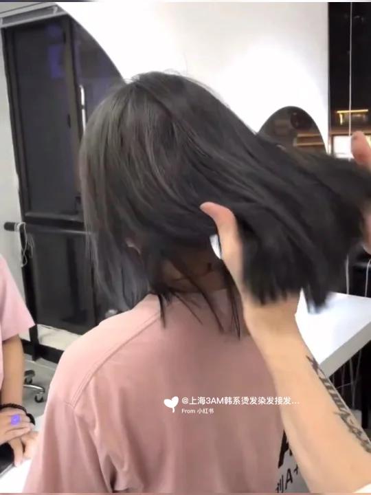 |新款超A锁骨发发型简约高级显脸小 女生烫发 八字刘海 显白发色 拯救圆脸大脸下鄂骨大额头