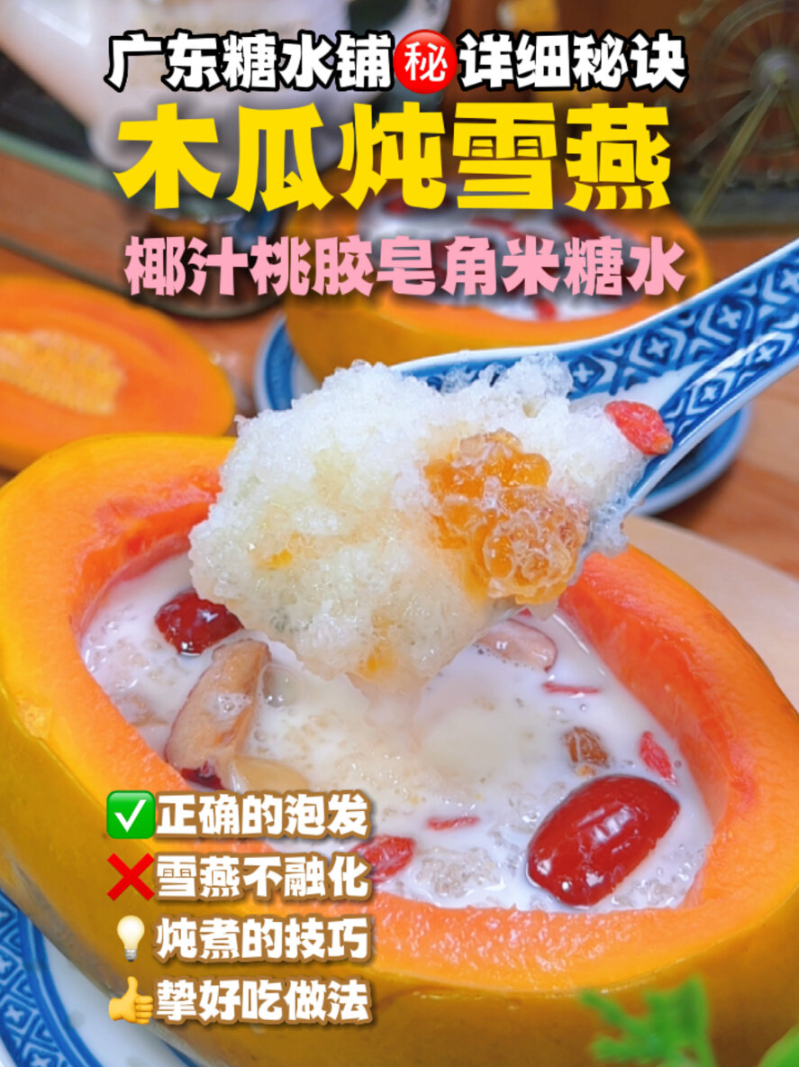过了25岁不想被叫阿姨木瓜炖雪燕做起来