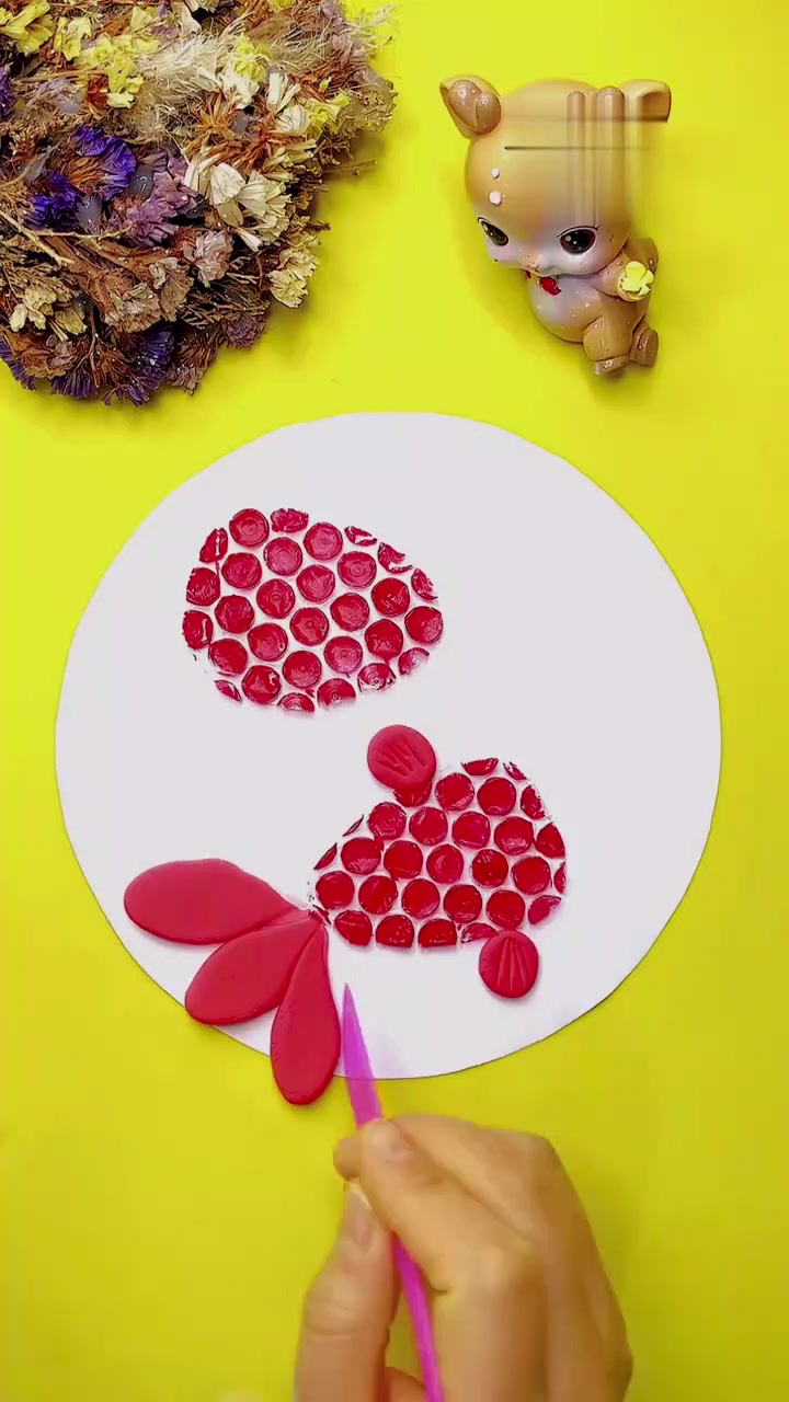 丙烯画:快递泡泡创意画《年年有鱼》!