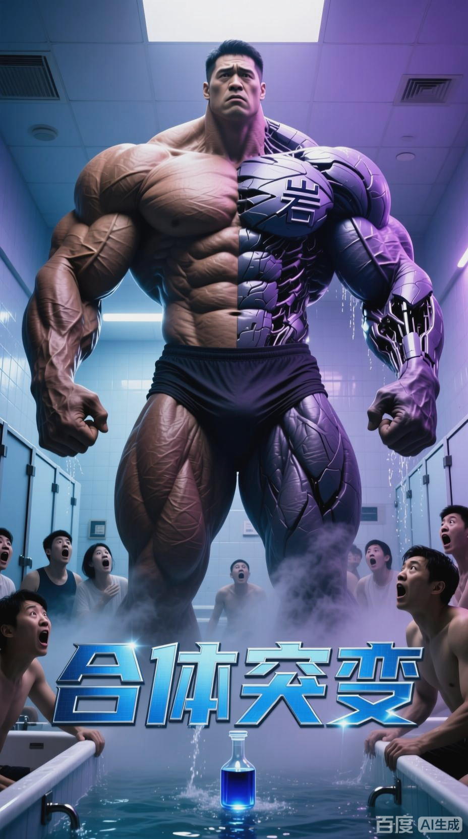 大学同学合体成肌肉巨人