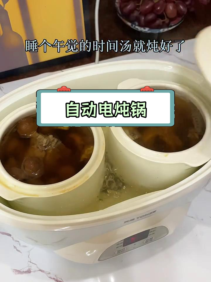 家用多功能陶瓷电炖锅,自动煲汤煮粥神器