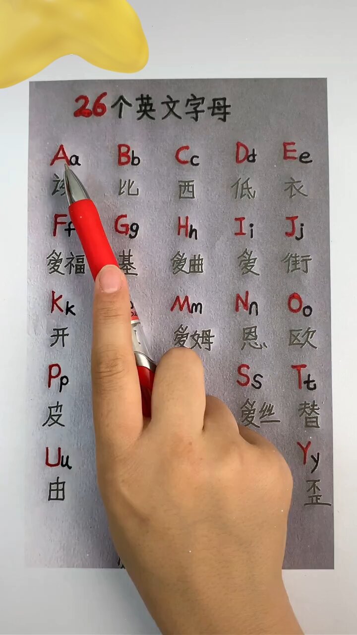 26个英文字母