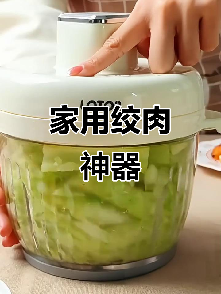小巧电动绞肉机，多功能搅拌碎菜，家用料理神器