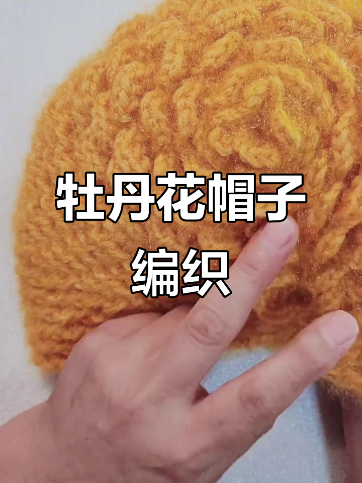 牡丹花帽子钩织教程:打造厚实冬季帽,轻松学会