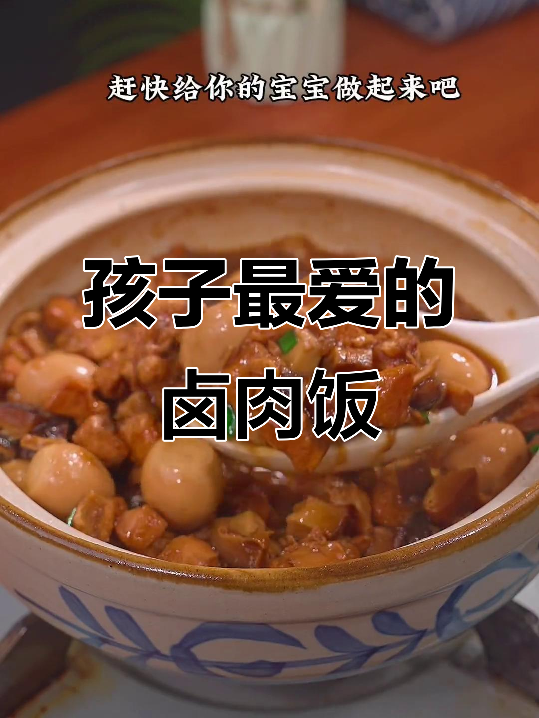 卤鸡肉饭软糯香浓，孩子最爱！