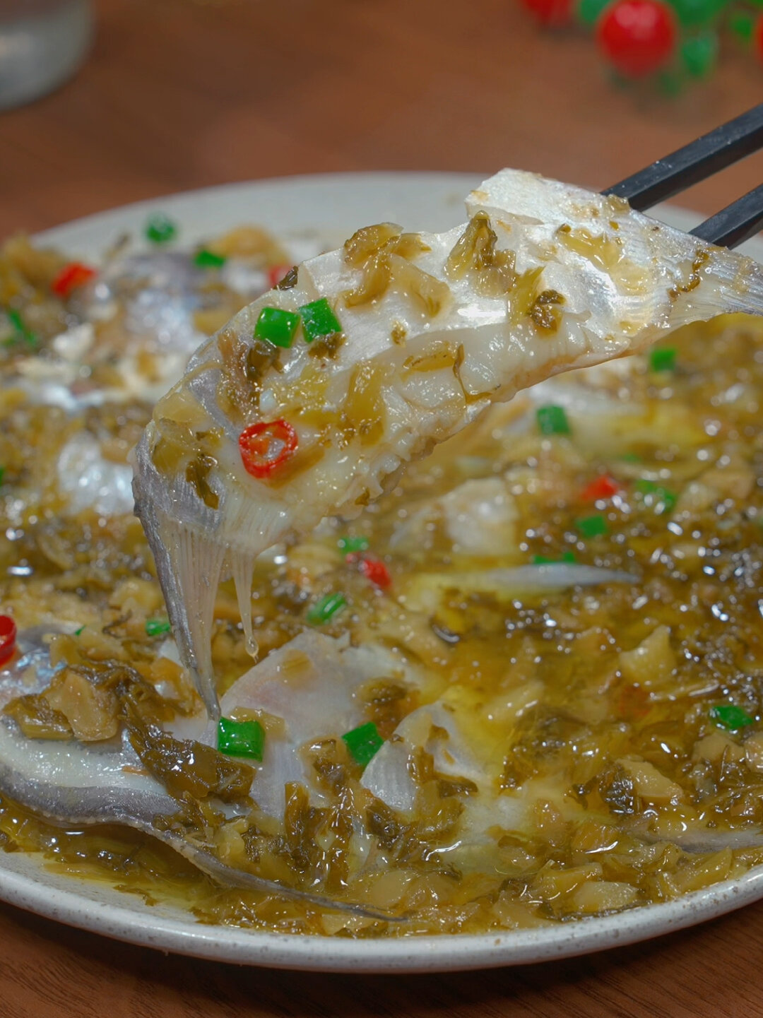 雪菜烧鲳鱼