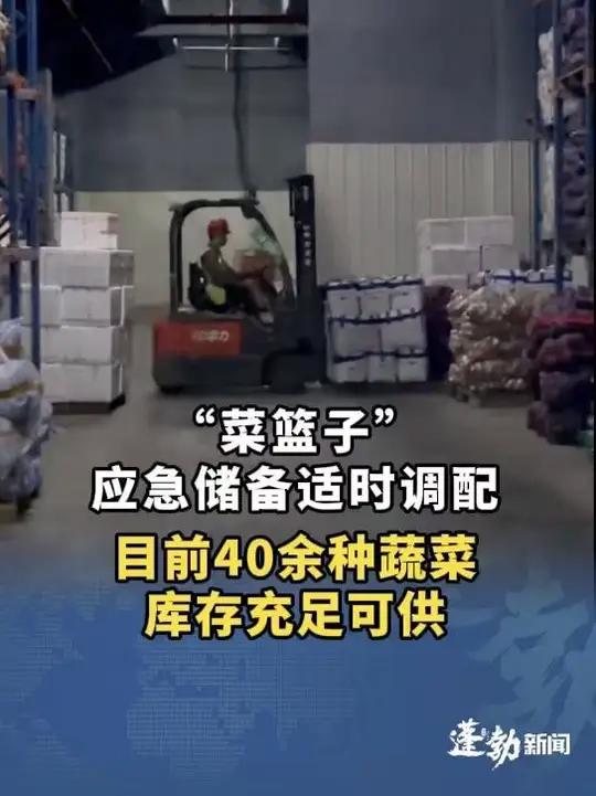 紫洋葱、土豆、胡萝卜、莲花白……“菜篮子”仓库应急储备适时调配，目前40余种蔬菜库存充足可
