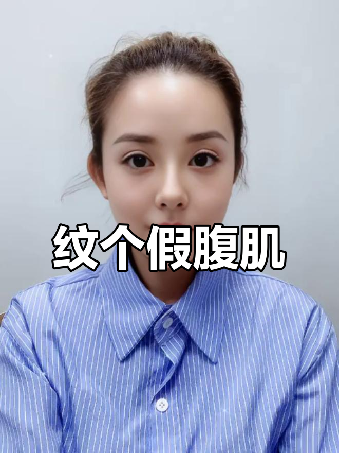 腹肌纹身,想有就纹!网友脑洞大开