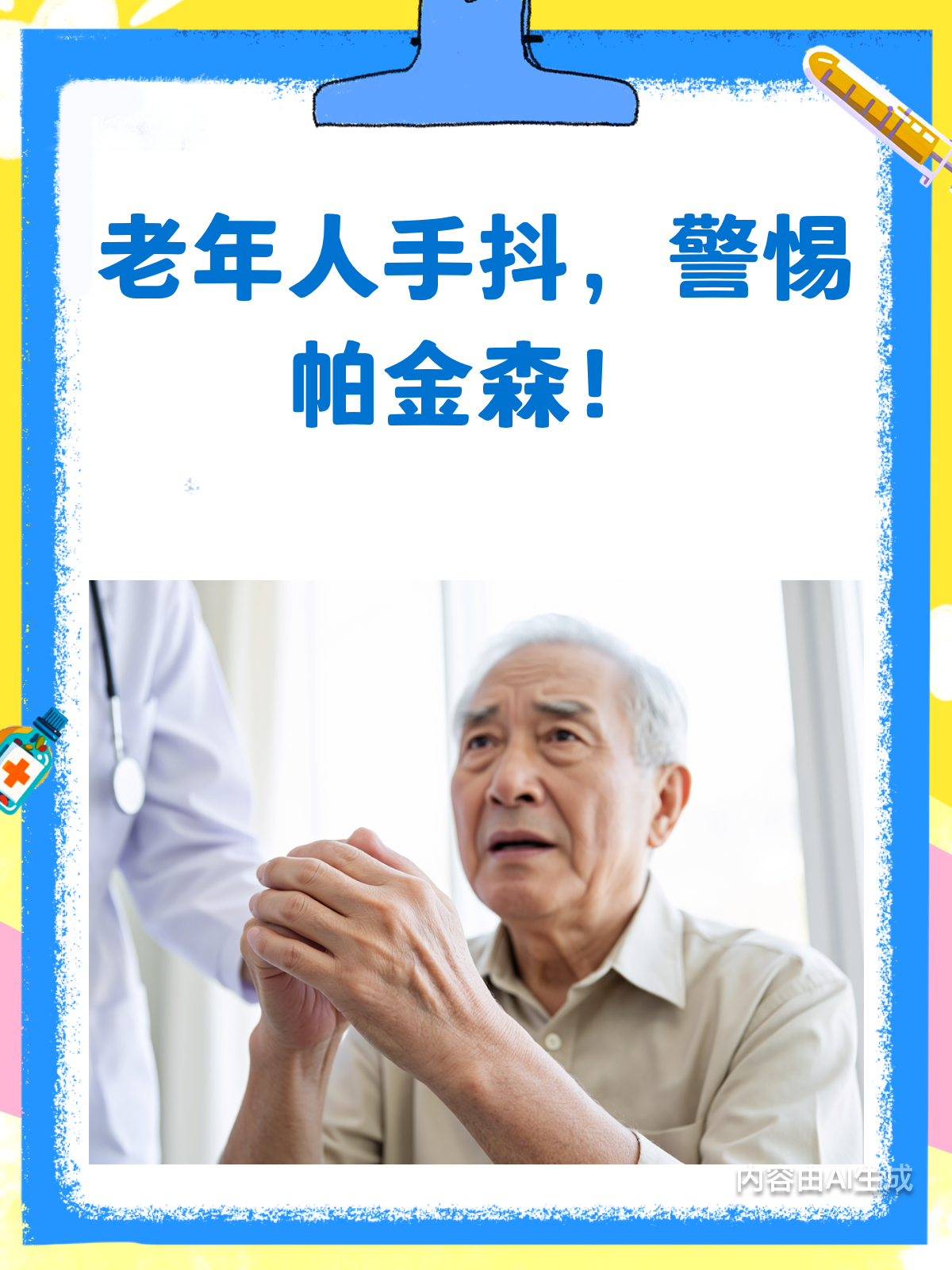老人手抖夹菜总掉?警惕帕金森找上门!