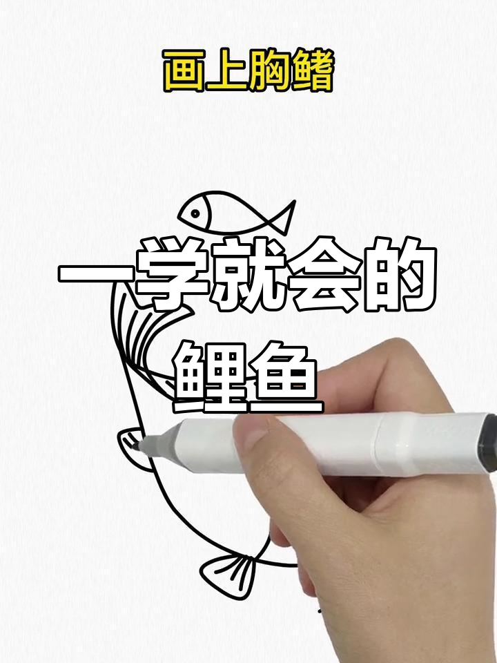 轻松学会画鲤鱼