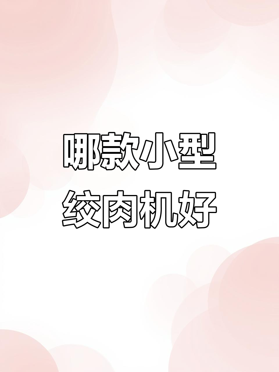 小型家用绞肉机品牌推荐,哪个最值得买?