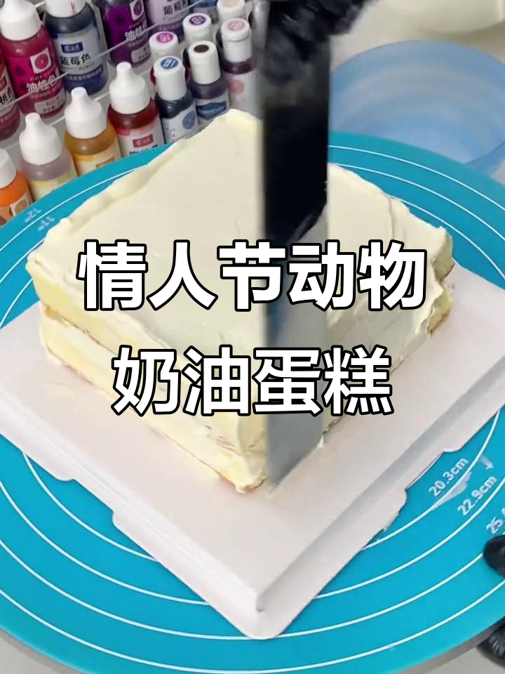 情人节浪漫蛋糕制作,动物奶油的终极甜蜜体验