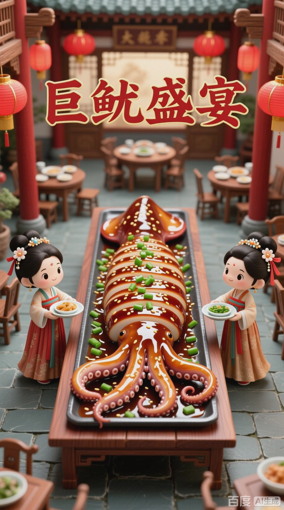 飘香楼巨鱿盛宴,Q版欢乐时光