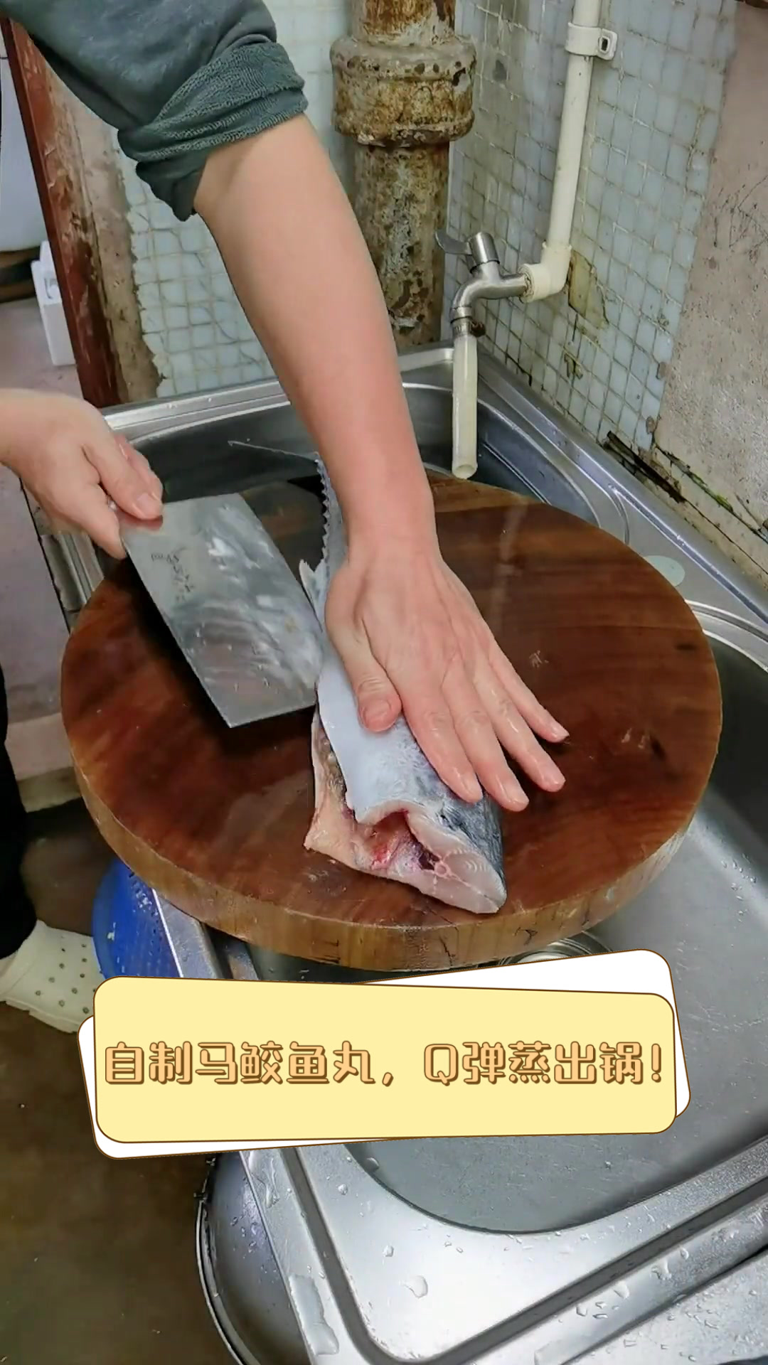 自制马鲛鱼丸,Q弹蒸出锅!