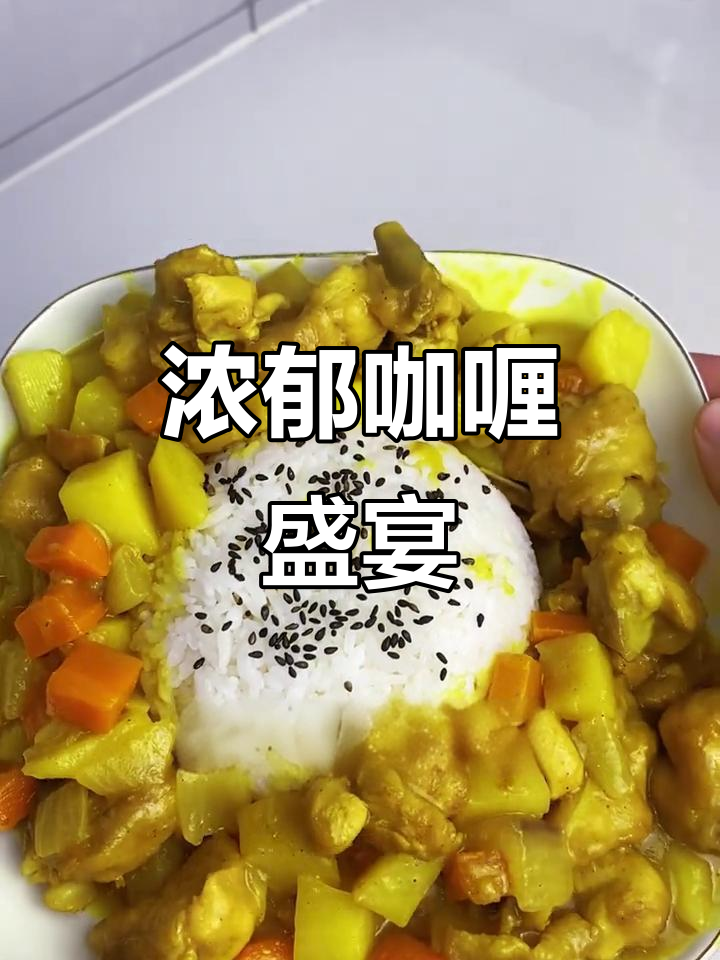 咖喱土豆鸡肉饭，香气扑鼻，每一口都让人欲罢不能！