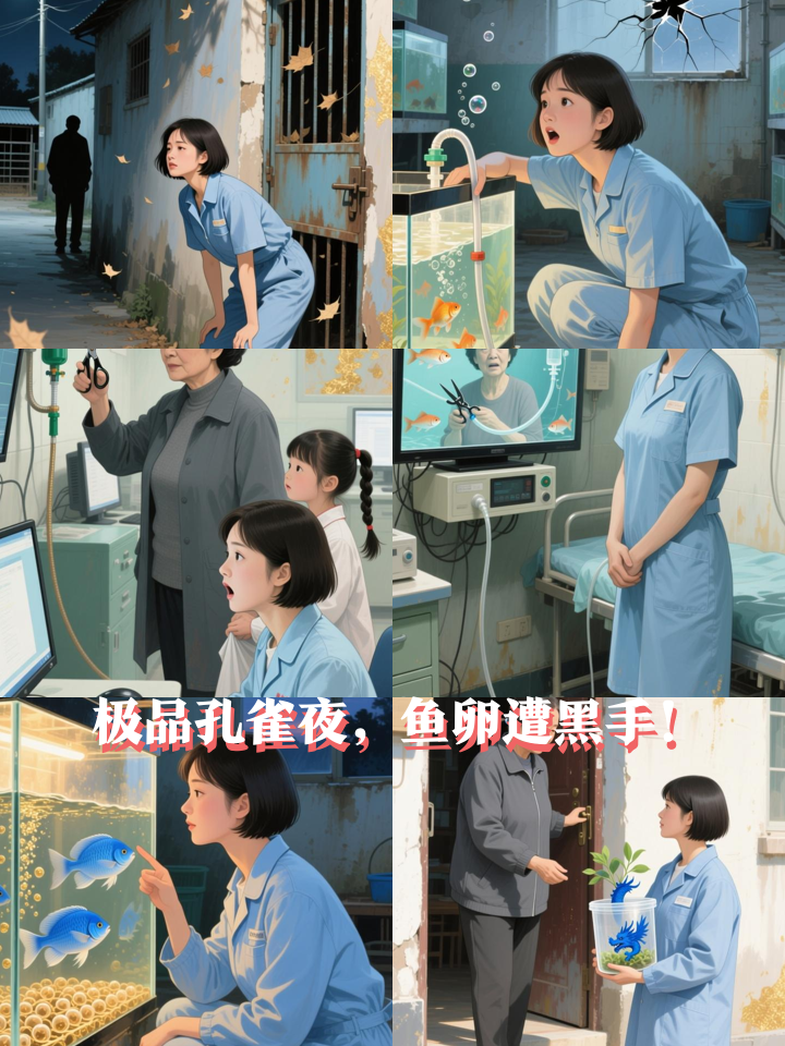 养殖场停电夜,她守护的极品孔雀鱼卵遭人破坏!