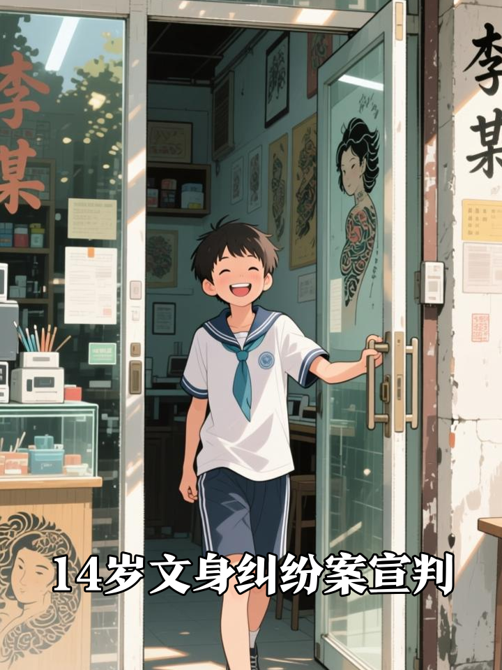 给14岁中学生文“花臂”,家长将文身店老板告上法庭 (1)