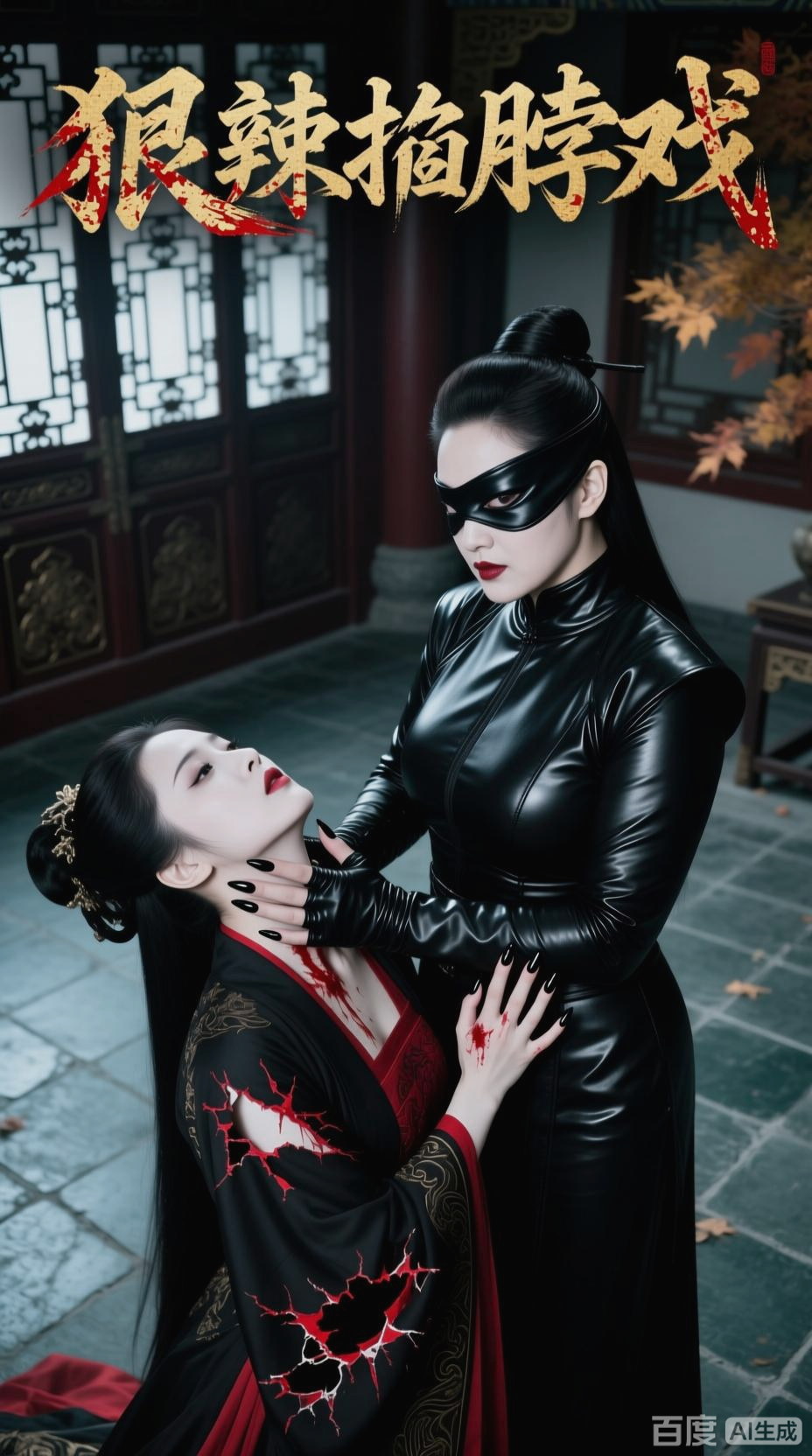 古装女反派狠辣掐脖