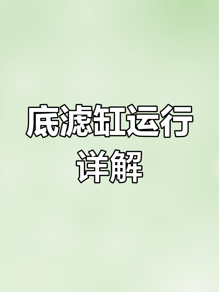 溢流式底滤缸工作原理全解析,如何高效运行