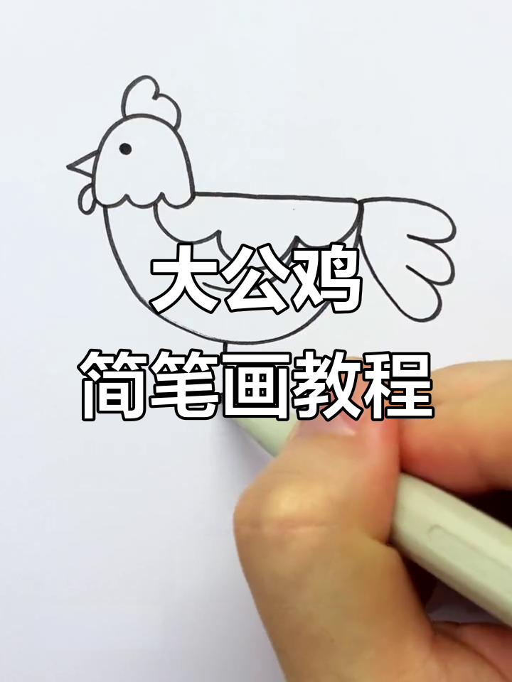 轻松学画大公鸡，简单又有趣！