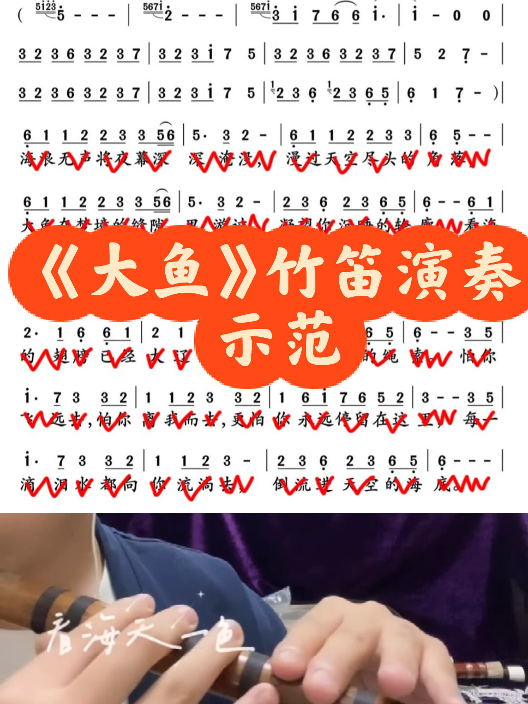 竹笛《大鱼》演奏示范